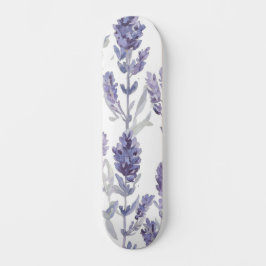 Skate Campos de Lavanda | Padrão de Flor de Aquarela Rox