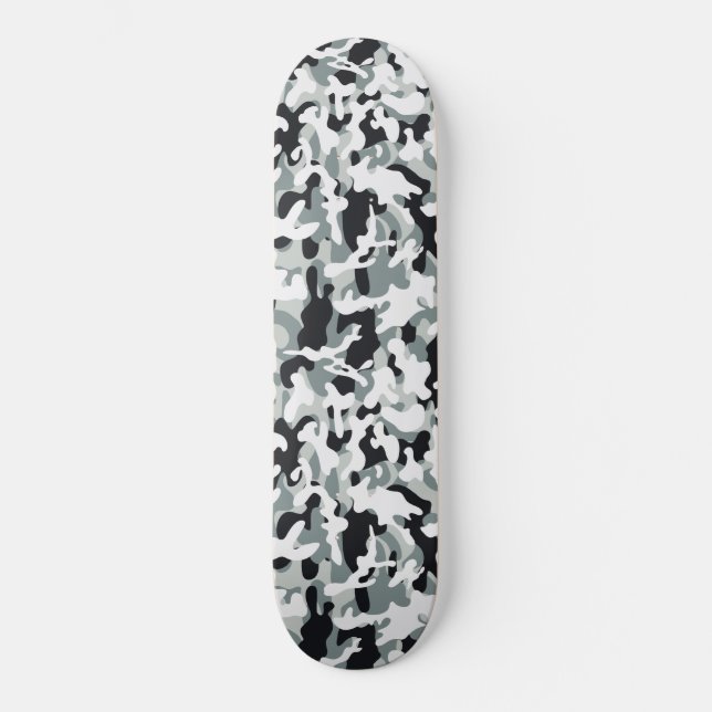 Skate Camuflagem de poeiras de neve (Frente)
