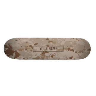 Skate Camuflagem do deserto de Digitas customizável