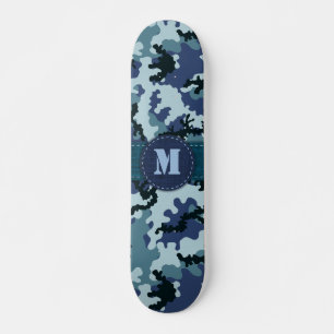 Skate camuflagem do marinho