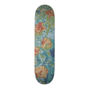 Skate Camuflagem e flores