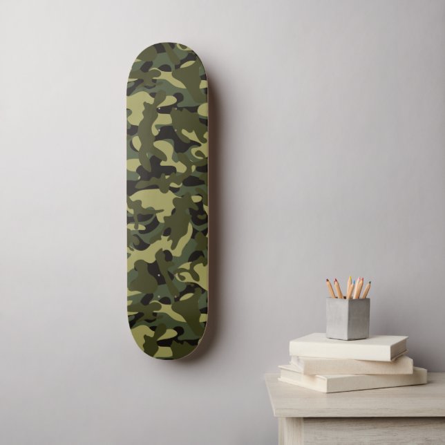 Skate Camuflagem Euro Primavera (Arte de parede)