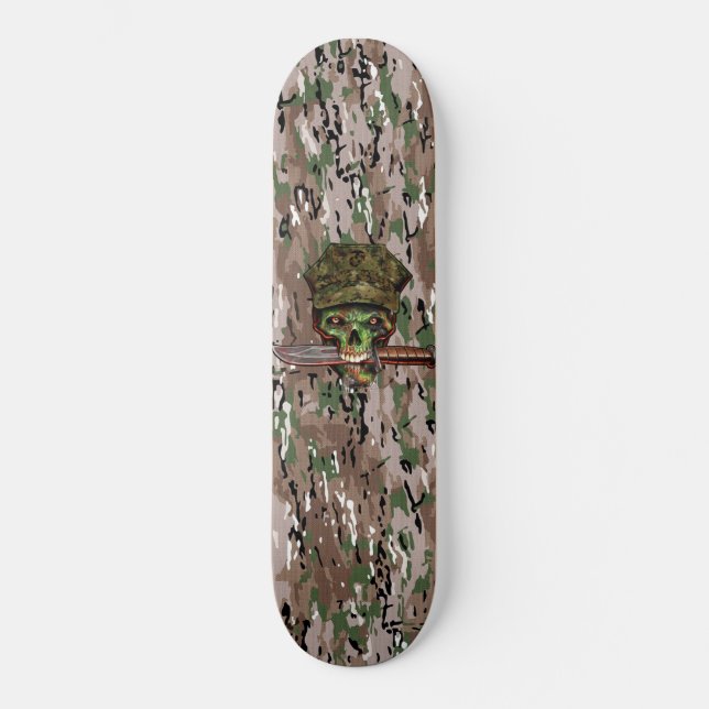 Skate Camuflagem Marinha Zombie Dagger (Frente)
