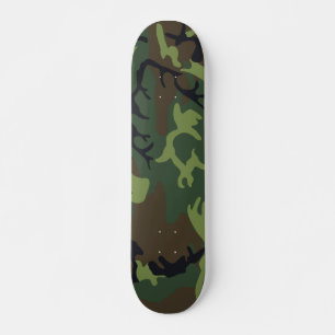 Skate Camuflagem Militar Floresta Verde
