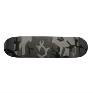 Skate Camuflagem preta