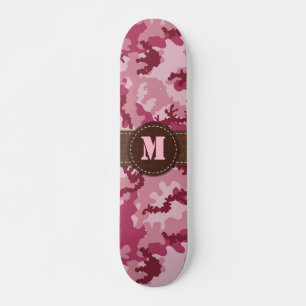 Skate Camuflagem rosa