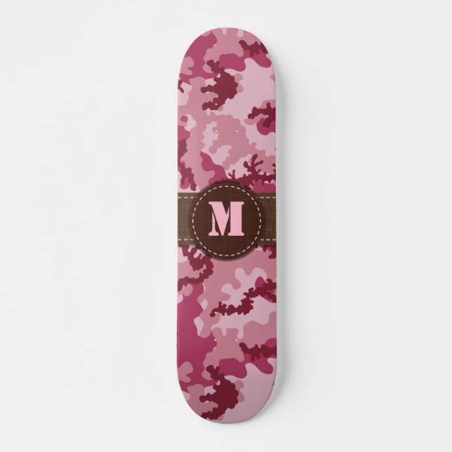 Skate Camuflagem rosa (Frente)