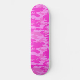Skate Camuflagem Rosa