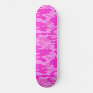 Skate Camuflagem Rosa