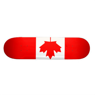 Skate canadense da bandeira