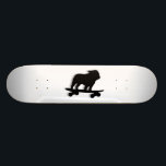Skate Cão legal Skateboarding da silhueta inglesa do<br><div class="desc">Silhueta inglesa do buldogue do Skateboarding legal. Este cão totalmente stoked do patinador está no movimento. Um skate impressionante para seres humanos do amante do cão e caninos do patinador. Verifique para fora o mundo do Doodle de Jenn para ver se há este design de cão do divertimento em mais...</div>