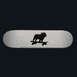 Skate Cão legal Skateboarding da silhueta inglesa do<br><div class="desc">Silhueta inglesa do buldogue do Skateboarding legal. Este cão totalmente stoked do patinador está no movimento. Um skate impressionante para seres humanos do amante do cão e caninos do patinador. Verifique para fora o mundo do Doodle de Jenn para ver se há este design de cão do divertimento em mais...</div>