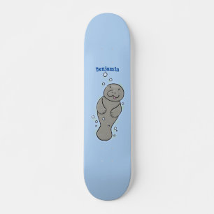 Skate Capateiro bonito com ilustração de bolhas