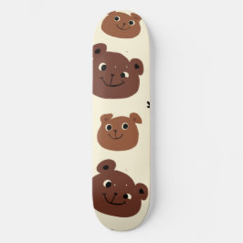 Skate Cara de urso engraçado
