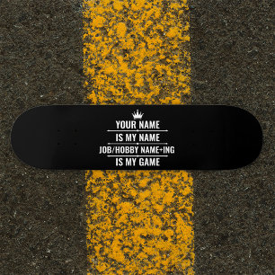 Skate Cargo Engraçado Personalizado e Nome do Hobby