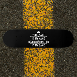 Skate Cargo Engraçado Personalizado e Nome do Hobby