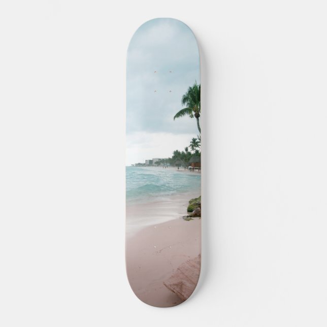 Skate Caribe Palm Ocean #1 #tropical #wall #art (Frente)