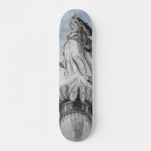 Skate Cartão postal da estátua grega clássica Athena