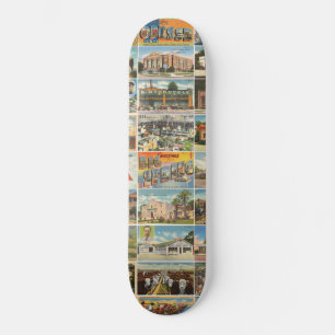 Skate Cartão-postal do Texas Antique