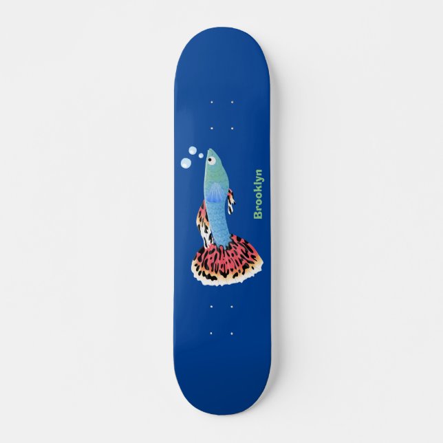 Skate Cartografia de peixe tropical de rico bonito (Frente)