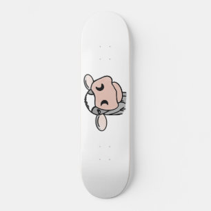 Skate cartografia vaca branca-negra cinza rosa-rosa-faze