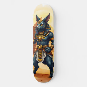Skate Cartoon Anubis - Deus Egípcio do Pós-Vida