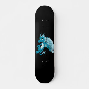 Skate Cartoon Blue Dragon