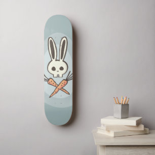 Skate Cartoon Bunny Skull e Crossbones