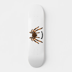 Skate Cartoon de aranha-do-marrom e-laranja-acastanhado