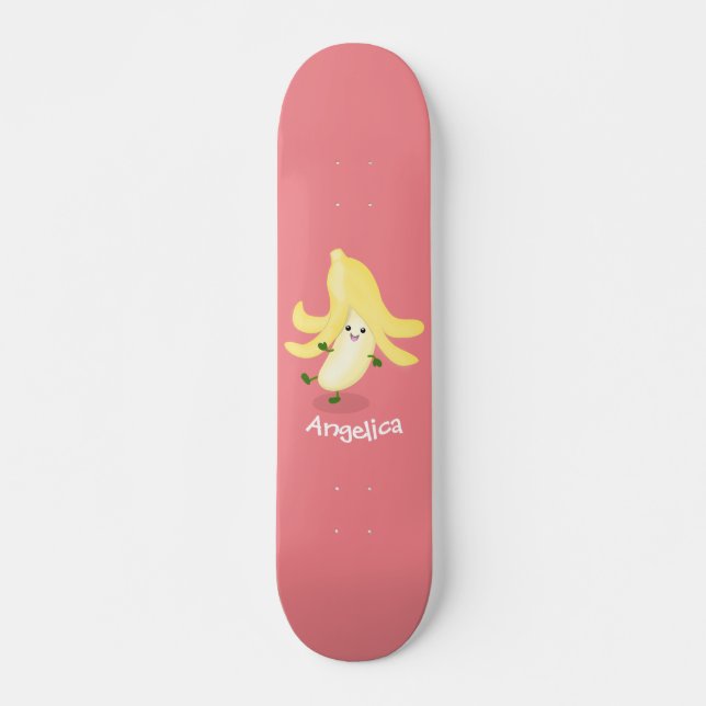 Skate Cartoon de banana kawaii (Frente)