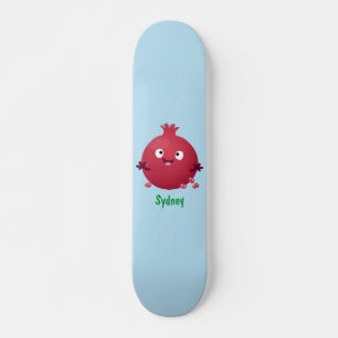 Skate Cartoon de fruta de romã giro