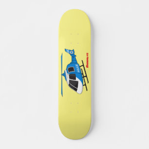 Skate Cartoon de helicóptero do Departamento de Políci