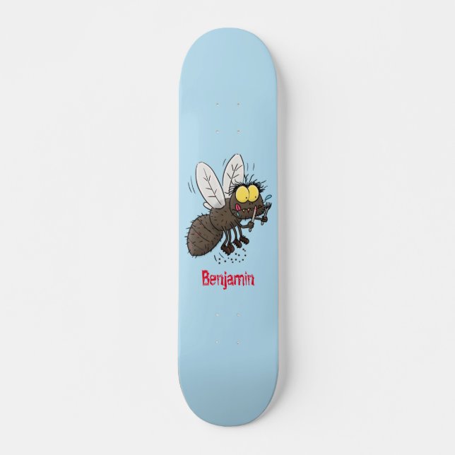 Skate Cartoon de insetos com mosca espinhenta (Frente)