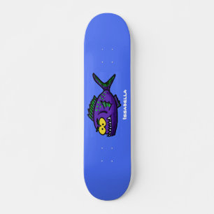 Skate Cartoon de peixe Piranha