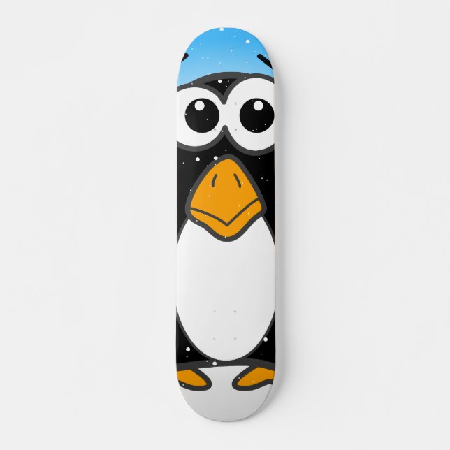 Skate Cartoon Pinguim-Cinto Ilustrado Azul (Frente)