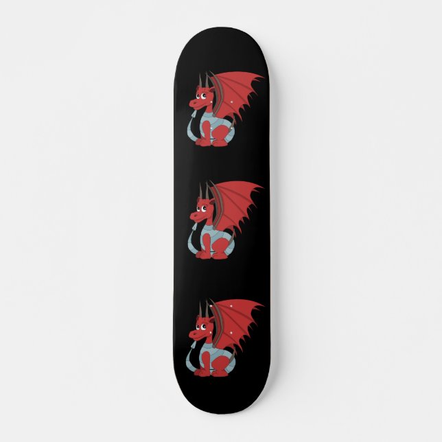 Skate Cartoon Red Dragon (Frente)