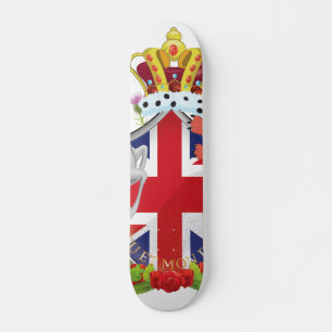 Skate Cartoon Royal Throne Crest