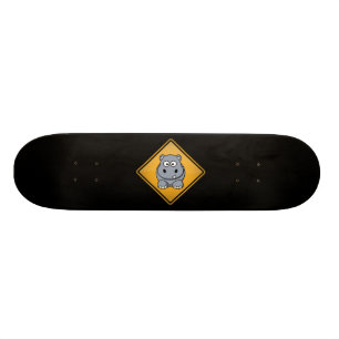 Skate Cartoon - Sinal de aviso Hippo