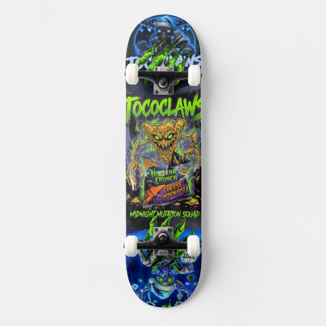 Skate Casa Assombrada de Halloween | Motoqueiro Abobora (Frente)