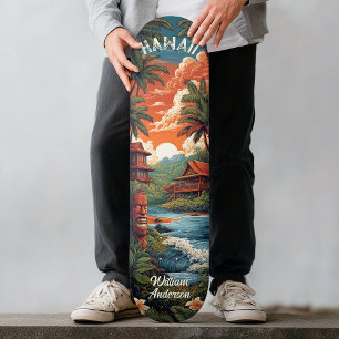 Skate Casa de Praia no Havaí