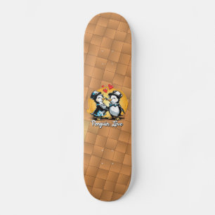 Skate Casal de Pinguins Charmosos