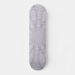 Skate Casamento Lace Branco Mandala Kaleidoscope Abstrat