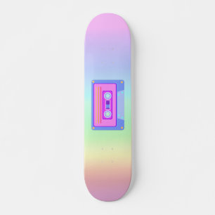 Skate Cassete de áudio do Aestésico Vaporwave Rainbow 90