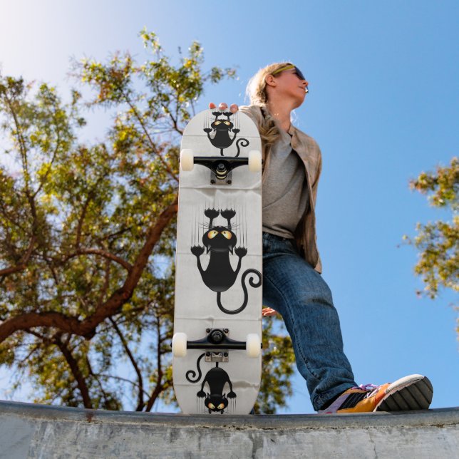 Skate Cat Caindo no personagem de desenho animado da div (Ao ar livre 1)