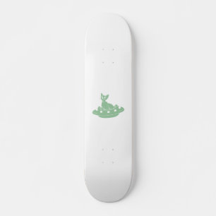 Skate Cat in Ufo - Escolher cor de fundo
