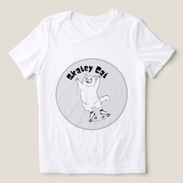Skate Cat T-Shrit (Design frontal)