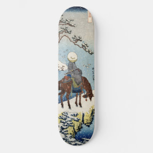 Skate Cavaleiro no inverno de Snow Hokusai ukiyo-e japon