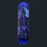 Skate Cavalo Azul Neon Correndo Em Lua À Noite Estrelada<br><div class="desc">Cavalo Azul Neon Executando à Lua Starry Night Magic Desenho Animal Magic - Escolha / Adicione Seu Texto / Cor Exclusivo - Faça seu Presente Especial - Redimensione e mova ou remova e adicione elementos / imagem com a ferramenta de personalização! - Desenho e Design por MIGNED. Você também pode...</div>
