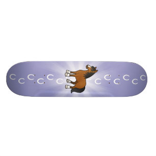 Skate Cavalo de desenho animado