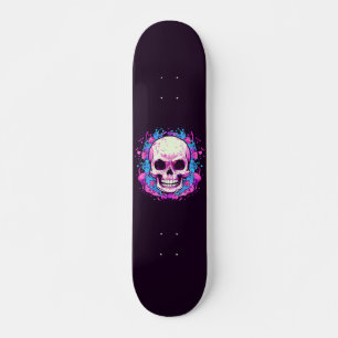 Skate Caveira Branca 